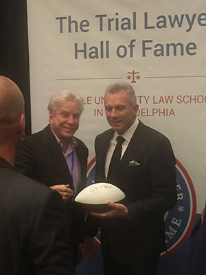 Attorney Lewis Small and Joe Montana